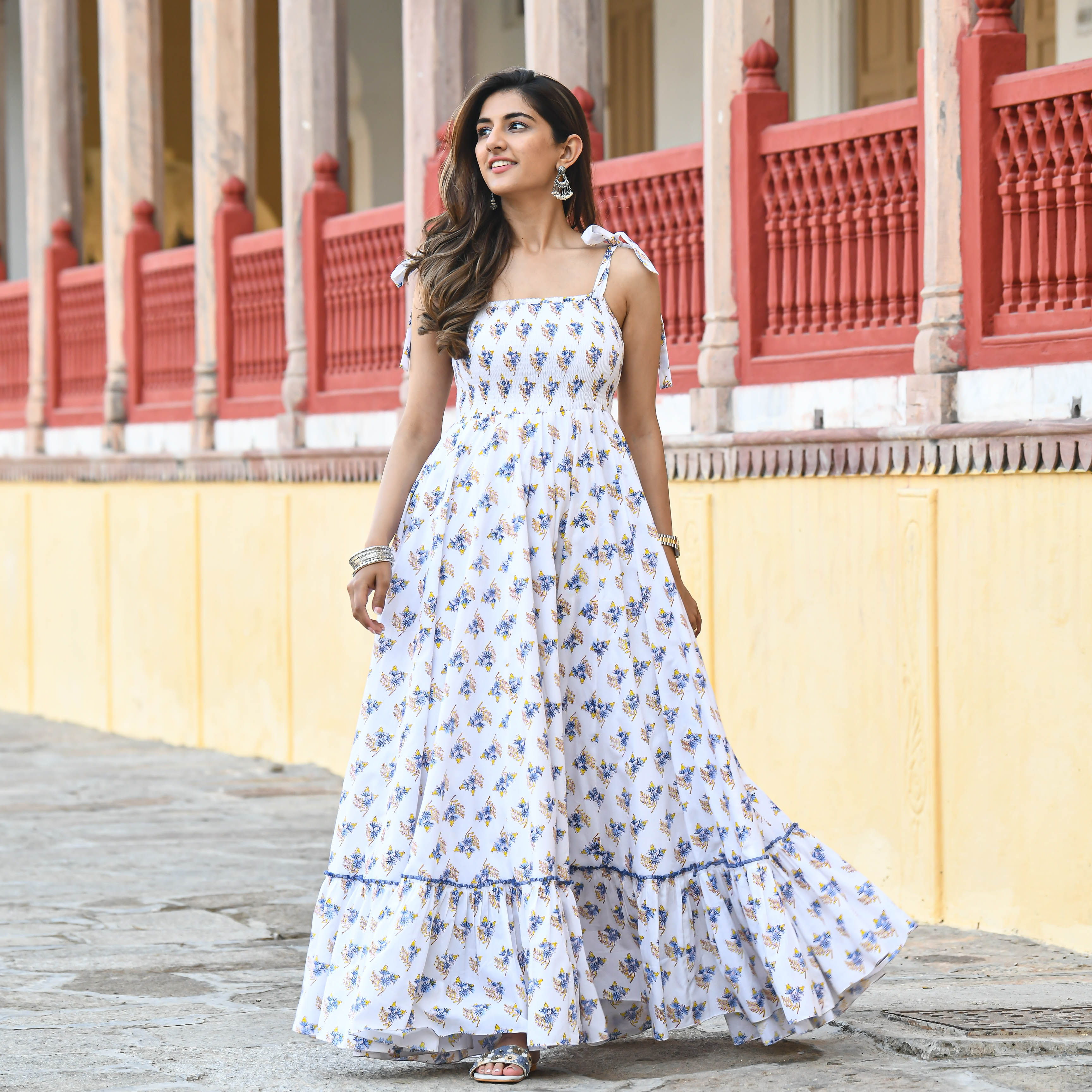 Bunch Of Happiness Designer Cotton Dress For Women Online